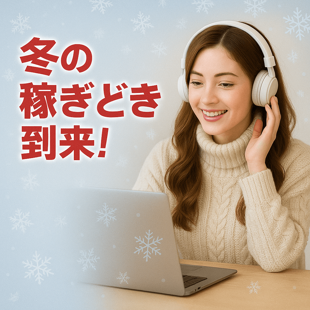 冬の稼ぎどき到来！